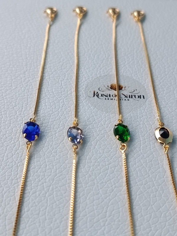 pulseira com pedra ziconia - Imagem 3