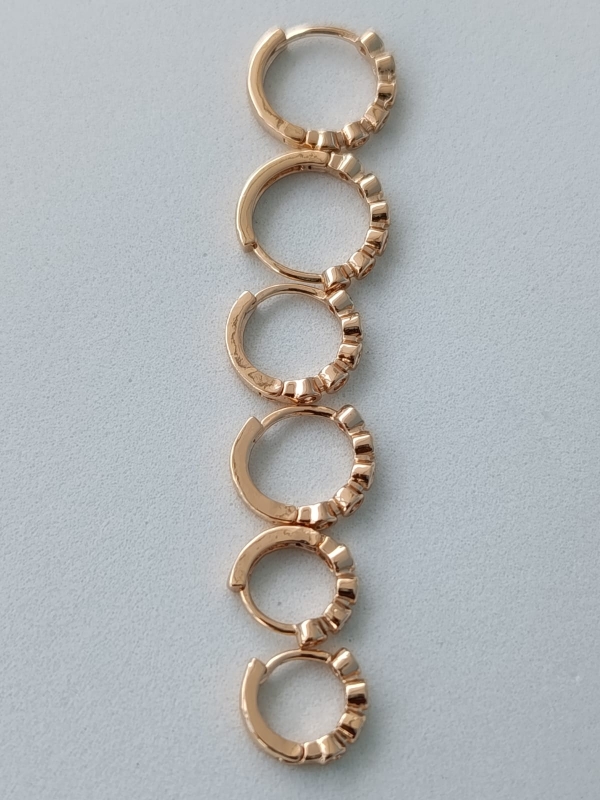 TRIO DE BRINCOS ARGOLINHAS - Imagem 5