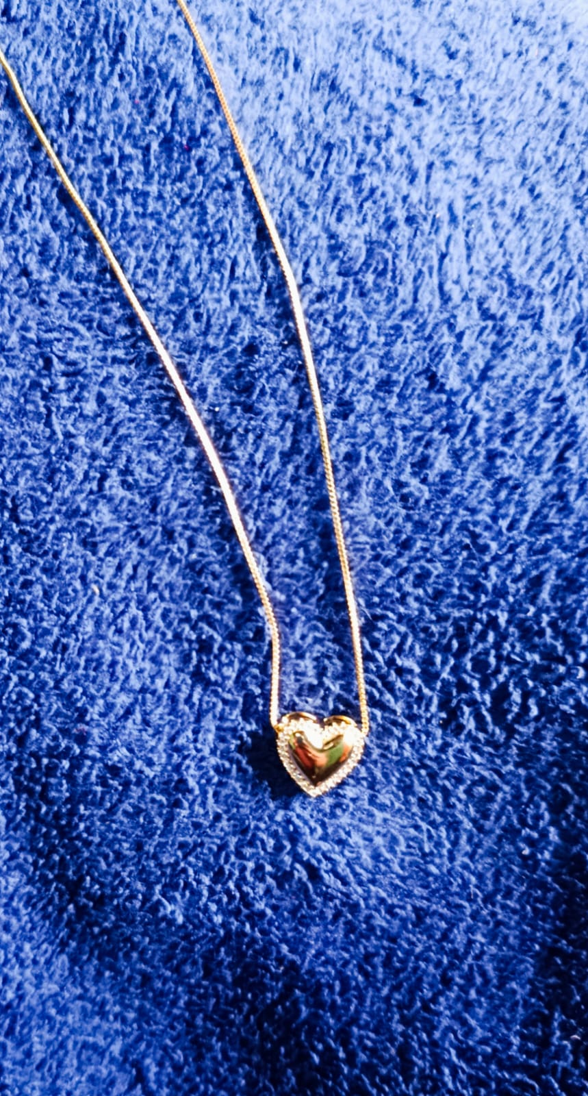 colar coração com micro zirconia - Imagem 3