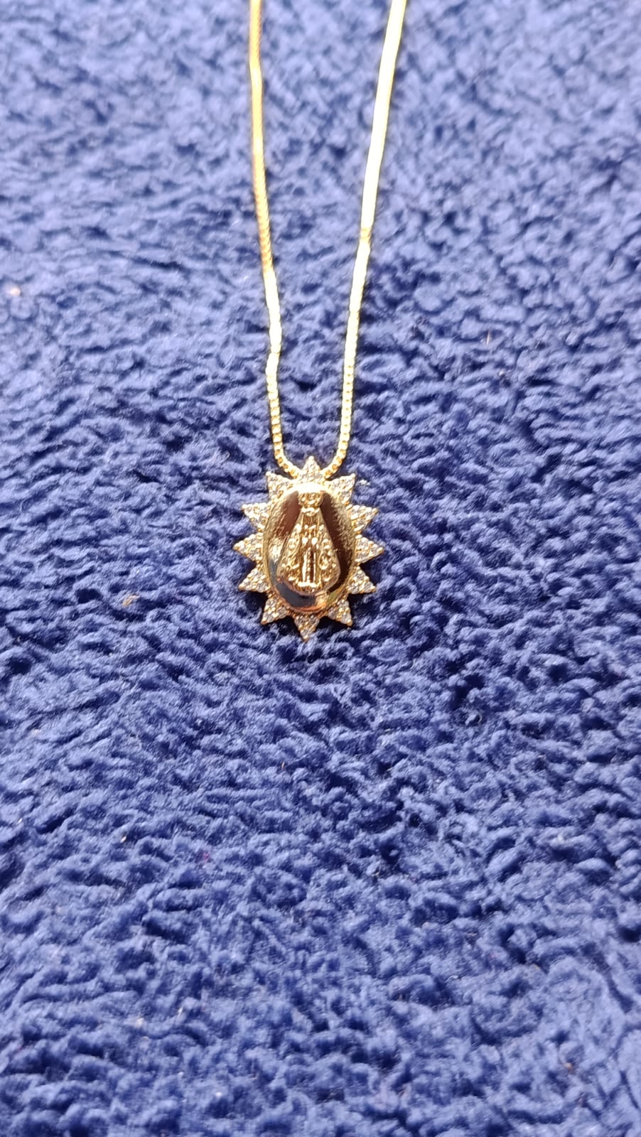 colar religioso com micro zirconias - Imagem 2