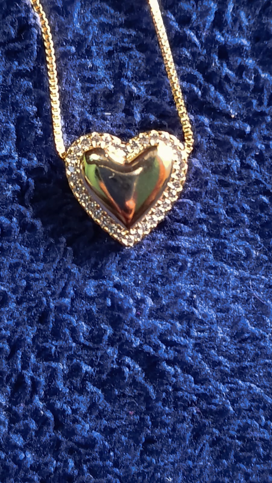 colar coração com micro zirconia - Imagem 4